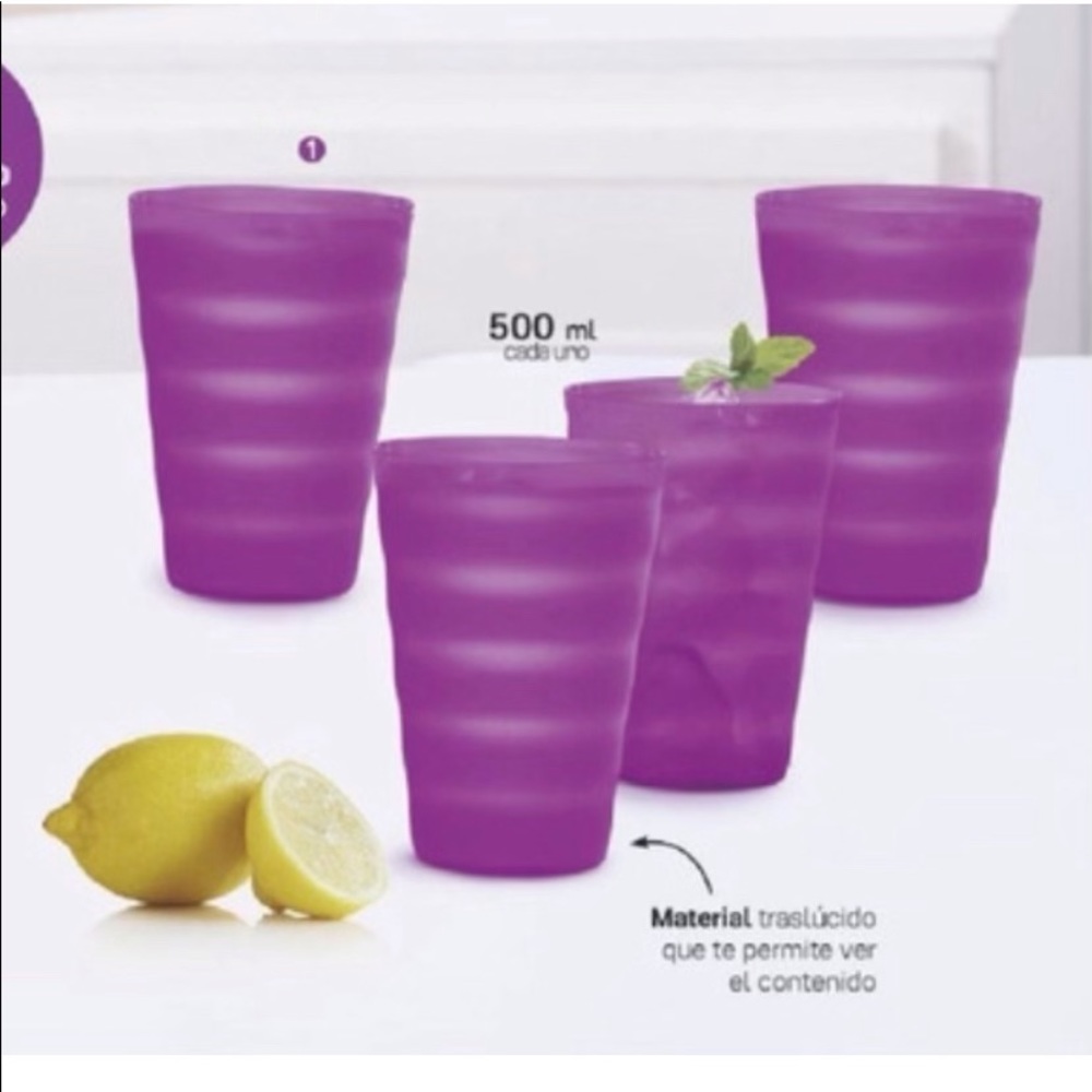 Tupperware Impressions 16-oz./500 mL  Tumblers Set of 4